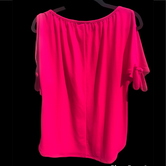 INC HOT PINK Cold Shoulder Blouse - Runs Big! - Picture 2 of 9